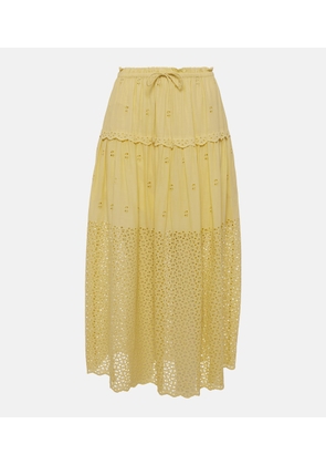 Ulla Johnson Lucia cotton voile maxi skirt