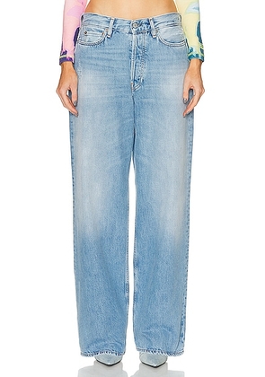 Acne Studios Low Rise Baggy Wide Leg Jeans in Light Blue - Blue. Size 36 (also in 40, 42).
