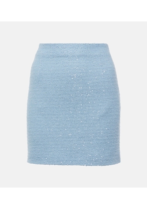 Alessandra Rich Sequined tweed miniskirt