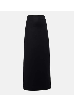 Adriana Degreas Cotton-blend maxi skirt