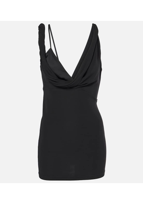 Toteme Draped crepe jersey top