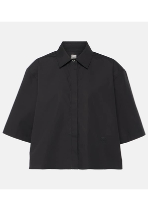 Toteme Cropped cotton shirt