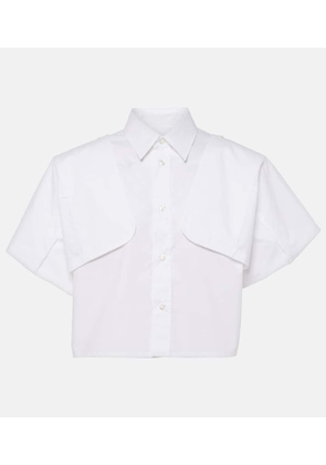 MM6 Maison Margiela Cotton cropped shirt