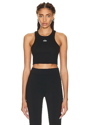 Alo Aspire Tank Top in Black & White - Black. Size XS (also in ).