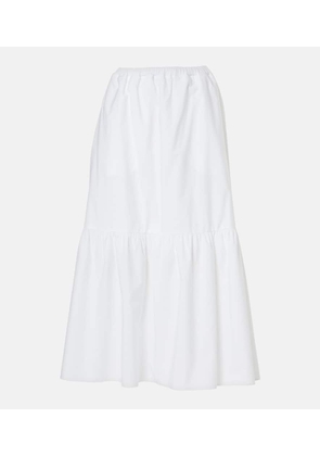 Patou Tiered cotton maxi skirt