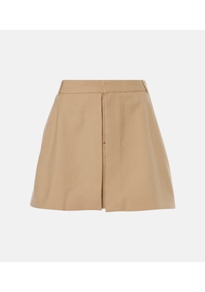 Ami Paris Wool gabardine miniskirt
