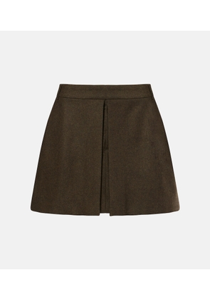 Ami Paris Wool flannel miniskirt