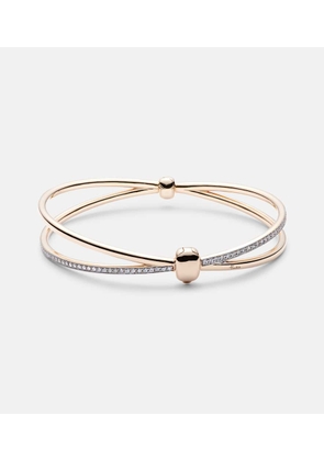 Pomellato Pomellato Together 18kt rose gold bangle with white diamonds