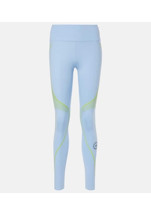 Adidas by Stella McCartney TruePace logo mid-rise leggings