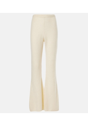 The Row Gregori cashmere flared pants