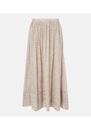 Polo Ralph Lauren Floral cotton midi skirt