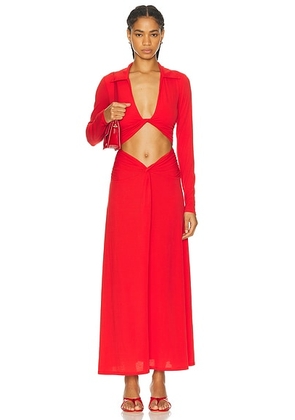 Beaufille Venti Dress in Scarlet Red - Red. Size L (also in ).