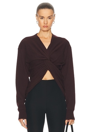 Christopher Esber Ravelled Cashmere Sweater in Mahogany - Brown. Size M (also in ).