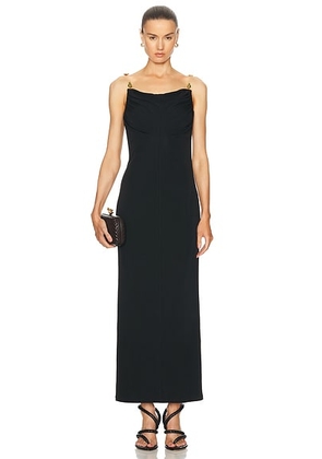 Bottega Veneta Midi Dress in Black - Black. Size 34 (also in 38).