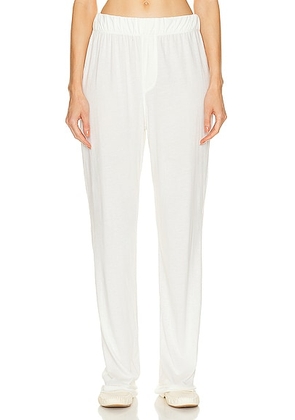 Eterne Lounge Pant in Ivory - Ivory. Size L (also in XS, S, M).