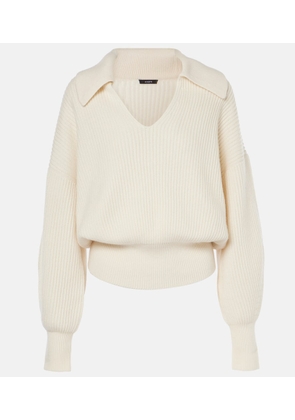 Joseph Wool, cashmere, and silk polo sweater