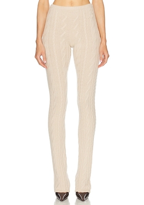 Blumarine Knit Pant in Croissant - Beige. Size S (also in ).