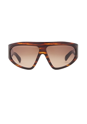 BALMAIN B-escape Sunglasses in Brown Swirl & Gold - Brown. Size all.