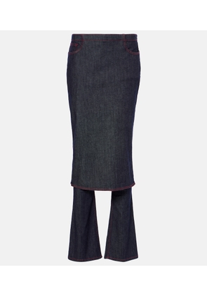 Alaia Denim skirt pants