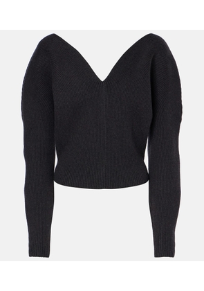 Alaia Heart wool-blend sweater