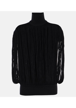 Alaia Fringed wool sweater
