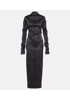 Acne Studios Draped twill gown