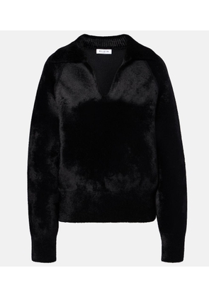 Alaia Wool-blend polo sweater