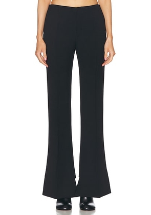 Chloe Wool Crepe Slim Trouser in Black - Black. Size 34 (also in ).