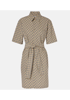 Burberry Burberry Check cotton shirt dress