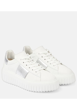Hogan H-Stripes leather platform sneakers