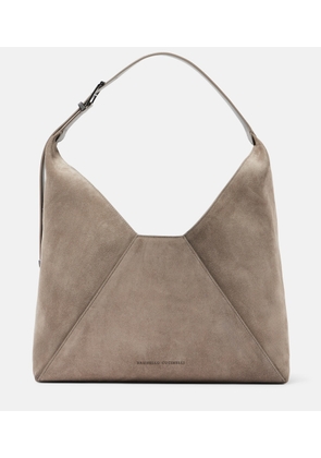 Brunello Cucinelli BC Duo suede shoulder bag