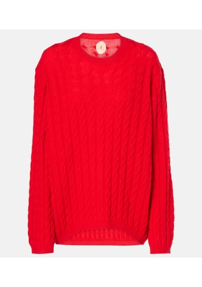 Jardin des Orangers Cable-knit wool and cashmere sweater