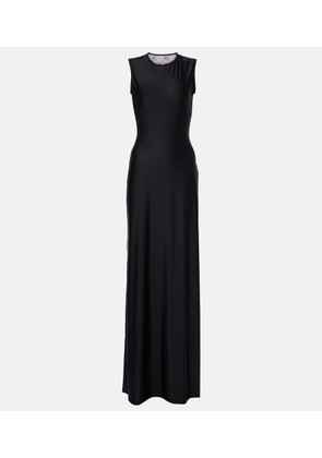 Marine Serre Draped jersey maxi dress