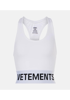Vetements Logo sports bra