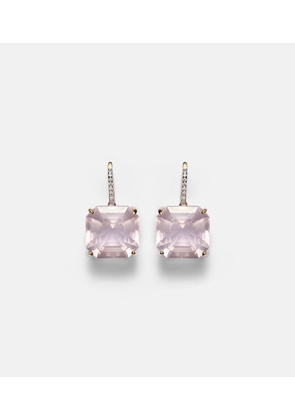 Mateo 14kt gold earrings with topaz and diamonds