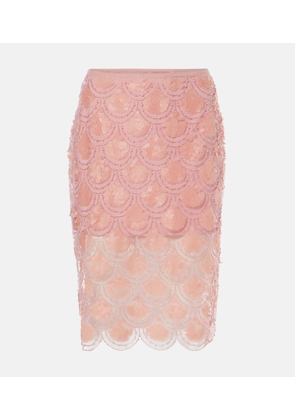 Rotate Sequined miniskirt