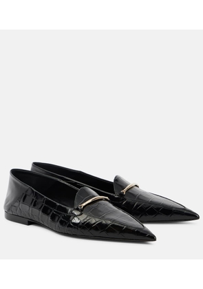 Victoria Beckham Morsetto croc-effect leather loafers