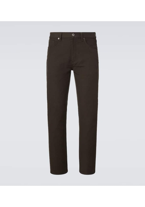 Zegna Roccia cotton and cashmere straight pants