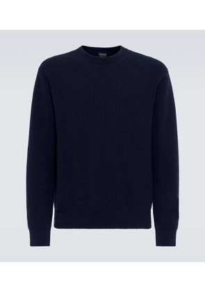 Zegna Ribbed-knit cashmere sweater