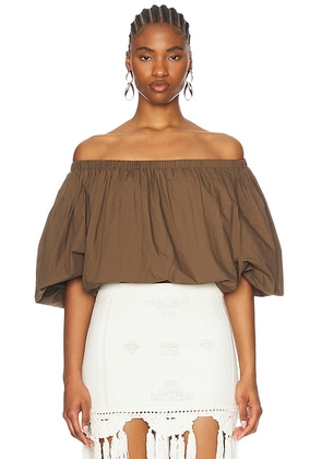 Isabel Marant Etoile Bertille Blouse in Khaki - Olive. Size 40 (also in 34).