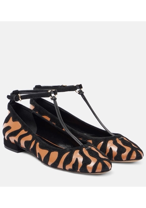 Ulla Johnson Polline animal print leather ballet flats