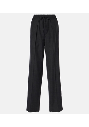 Isabel Marant Liska checked wool-blend straight pants