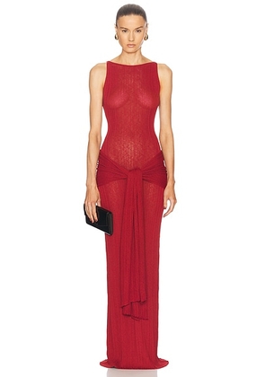 Aya Muse Sponde Dress in Red - Red. Size L (also in XS).