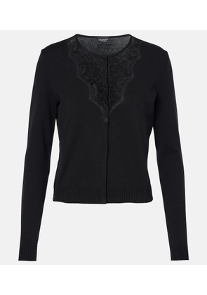 Giambattista Valli Lace-trimmed cardigan