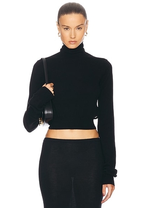 Eterne Etienne Cashmere Turtleneck Sweater in Black - Black. Size XL (also in ).