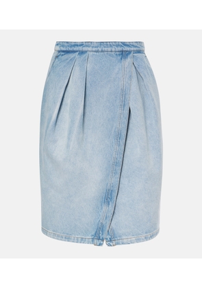 Dries Van Noten Denim midi skirt