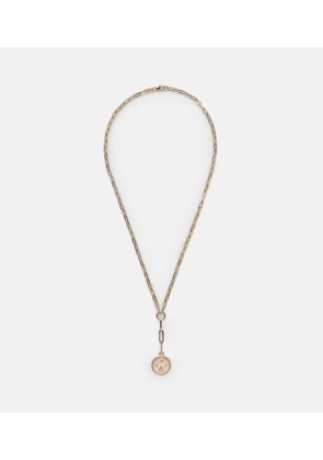 FoundRae Refined Clip 18kt gold chain necklace with diamonds