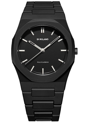 D1 Milano Polycarbon 40.5mm Watch in Cloudburst - Black. Size all.