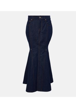 Jean Paul Gaultier High-rise cotton maxi skirt