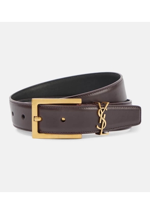 Saint Laurent Cassandre 30mm leather belt